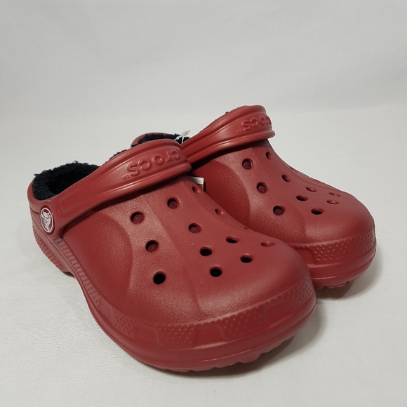 Crocs Kids Classic Fuzz-lined Clog NWOT Size 12/13 - Picture 1 of 5